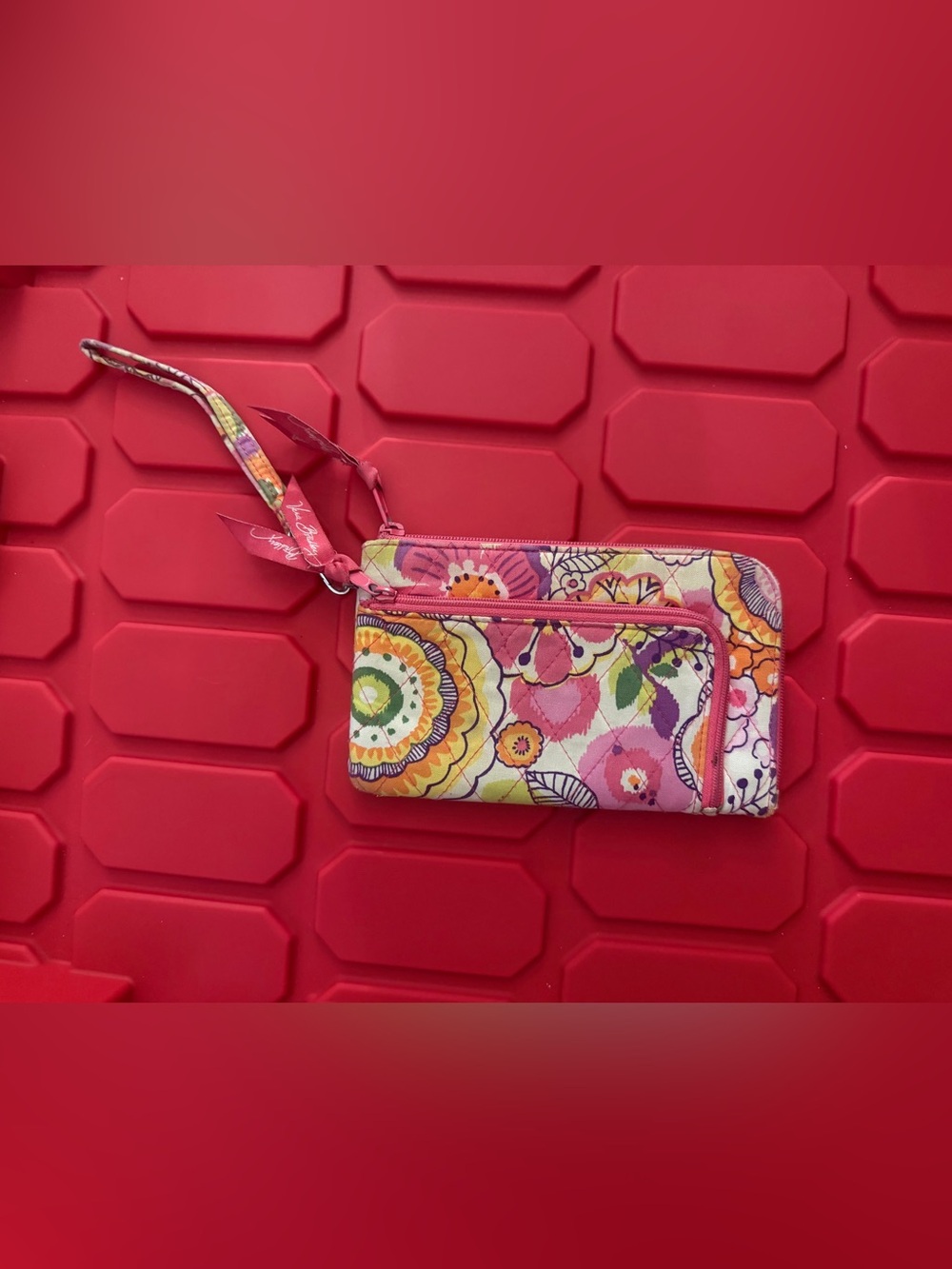 Vera Bradley Tea Garden Zip-Around Wallet Wristlet Retired Floral
